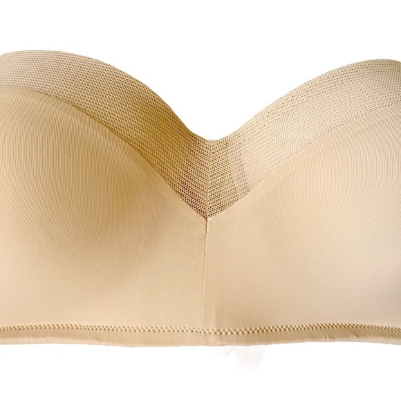 Lively no wire strapless bra 36B in toasted almond nude beige - Picture 3 of 11